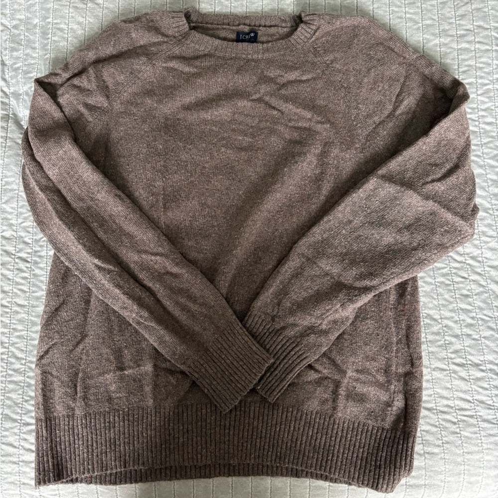 J. Crew Men's Taupe Crewneck Sweater